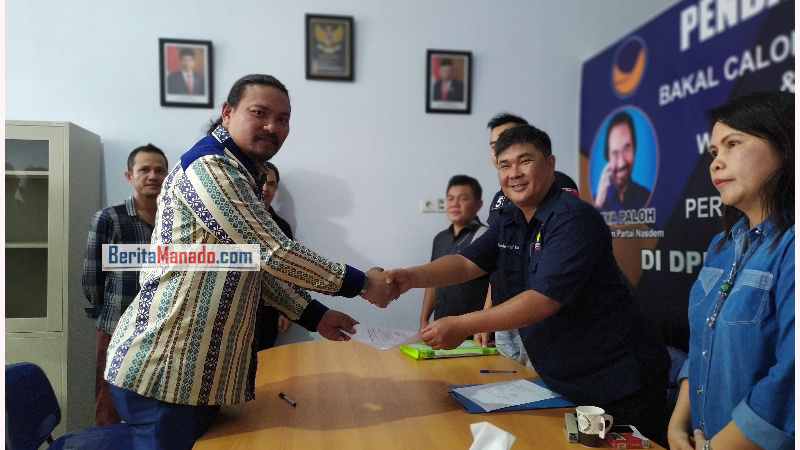 PILWALKOT MANADO: Martin Daniel Tumbelaka Jadi Pendaftar Pertama di NASDEM