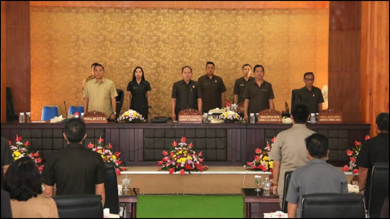 DPRD Tomohon Dengarkan Penjelasan Wali Kota Soal Pemandangan Umum