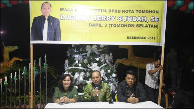 Reses, Ketua DPRD Kota Tomohon Djemmy Sundah Terima Aspirasi Warga