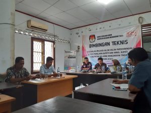 KPU Boltim Gelar Bimtek Pengenalan Aplikasi Silon ke Operator Calon Perseorangan