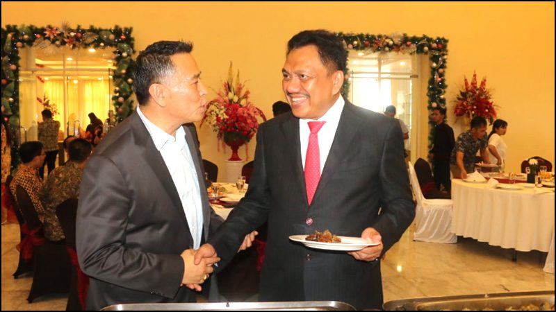 BERITA FOTO: Safari Natal Pemkot Tomohon di Kediaman Gubernur dan Wakil Gubernur