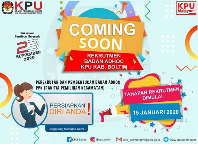 Siapkan Diri Anda, Rekrutmen Badan Adhock KPU Boltim Segera Dimulai 10 Siapkan Diri Anda, Rekrutmen Badan Adhock KPU Boltim Segera Dimulai