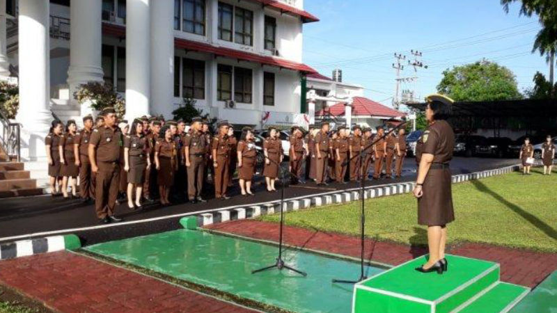 Pimpin Apel Perdana, ini yang Disampaikan Wakajati Sulut Dita Prawitaningsih