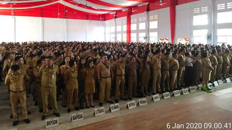 Pemkab Mitra Gelar Apel Perdana, Momentum Untuk Maju dan Tingkatkan Kinerja ASN