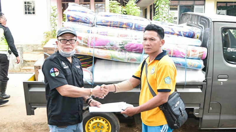 Bank SulutGo Cabang Tahuna Turut Ringankan Derita Korban Bencana di Kampung Lebo
