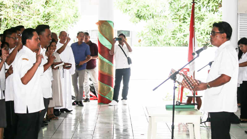 Nomenklatur OPD Berubah, Jabes Gaghana Kembali Lakukan Pelantikan Pejabat Sangihe