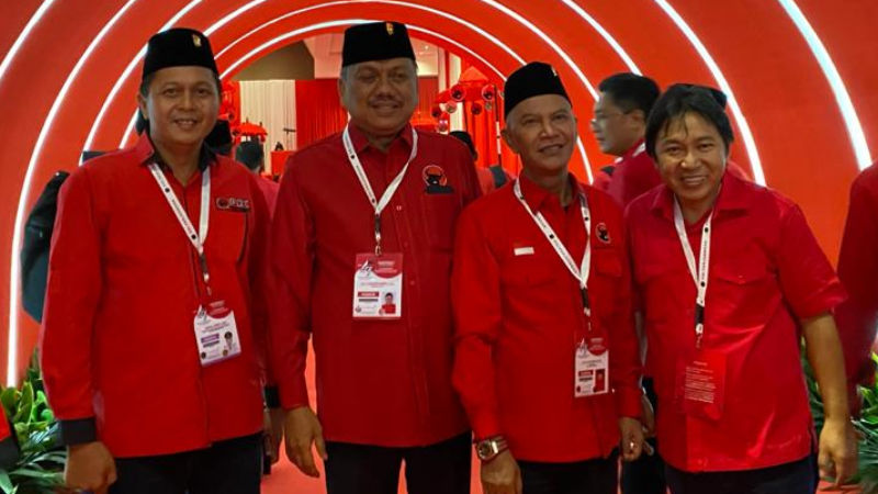 James Sumendap Hadiri Rakernas I dan HUT ke-47 PDIP di Jakarta