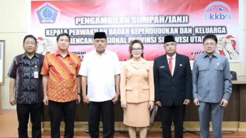 Gubernur Olly Dondokambey Lantik Diano Tino Jabat Kepala BKKBN Sulut