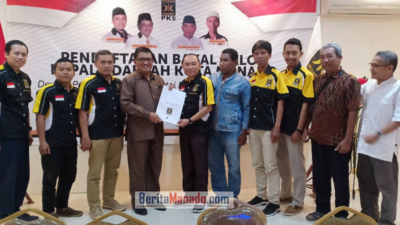 PILWALKOT MANADO: Ulyas Taha Daftar Bacal Wakil Wali Kota di PKS