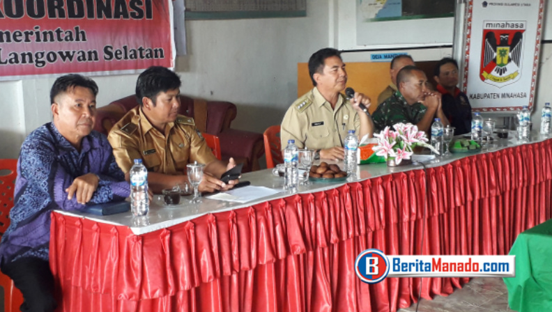 Dolfie Tumangkeng Pimpin Rakor Kecamatan Langowan Selatan