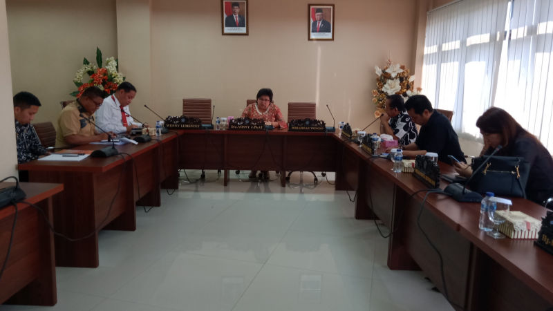 Terkait Persiapan Pemilu, Bawaslu Sulut Rapat Bersama Komisi I DPRD
