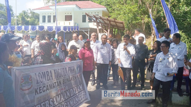 Kunker di Kecamatan Bunaken, Wali Kota Vicky Lumentut Buka Lomba Figura