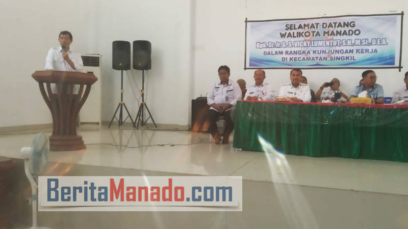 Kunjungi Singkil, Wali Kota Vicky Lumentut Ingatkan Batas Wilayah