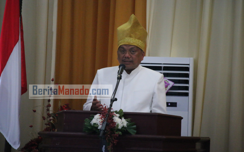 Hadiri Ulang Tahun Sangihe, Gubernur Olly Dondokambey Puji Kinerja Jabes Gaghana