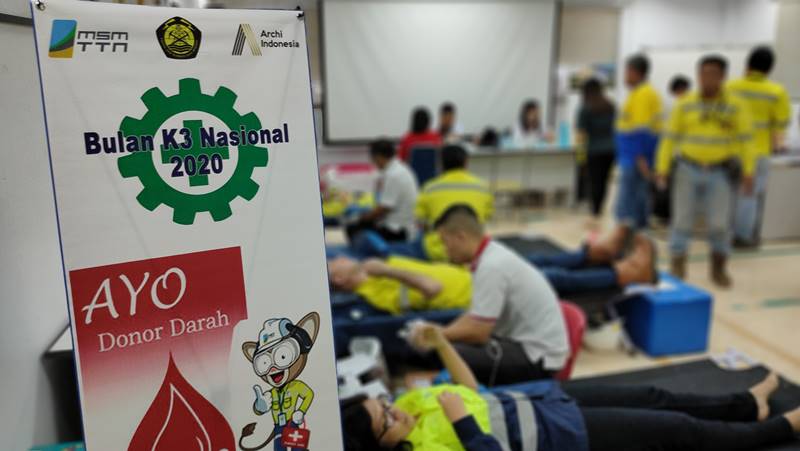 Peringati Bulan K3 Nasional 2020, PT MSM / PT TTN Kembali Gelar Donor Darah