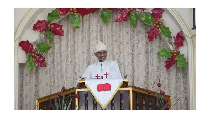 Mor Bastiaan Hadiri Ibadah Syukur Tulude KGPM Elim Tuminting