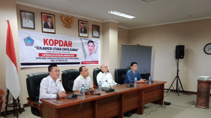 Melky Jakhin Pangemanan Gelar Kopdar Sulut Cinta Damai dan Laporkan Kinerja Bulan Januari