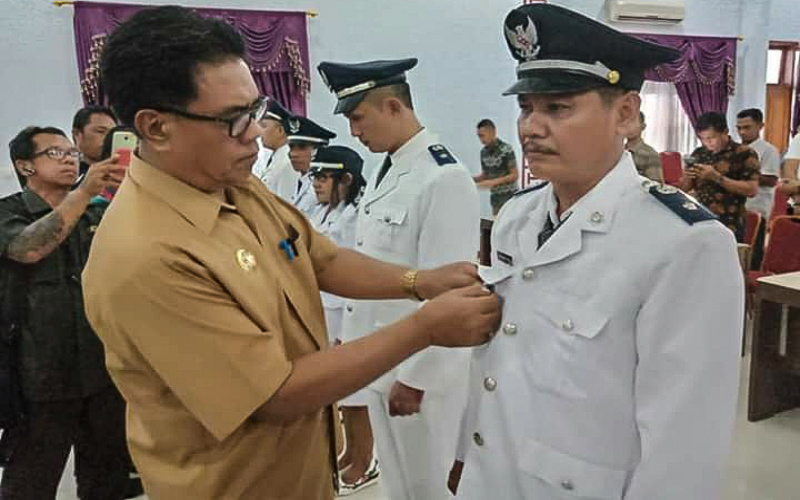 Bupati Jabes Gaghana Melantik Tujuh Penjabat Kapitalaung di Sangihe