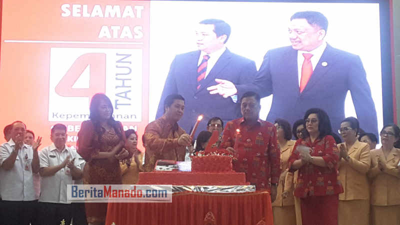 Olly Dondokambey-Steven Kandouw Tetap Solid di 4 Tahun Kepemimpinan