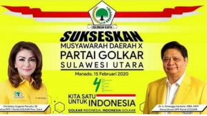 Musda Golkar Sulut, Christiany Eugenia Paruntu Diprediksi Bakal Terpilih Secara Aklamasi