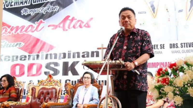 Ke Bolmong, Olly Dondokambey Bawa Rp500 Juta untuk GMIBM