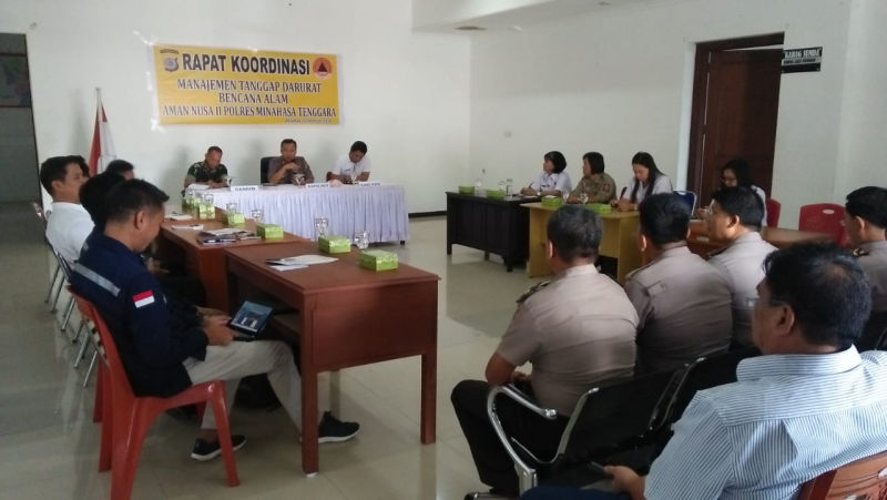 Polres Mitra dan Stakeholder Terkait Gelar Rakor Menajemen Tanggap Darurat Bencana