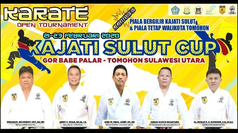 Kejuaraan Karate Gojukai Kajati Cup ke-II di Tomohon Mulai Bergulir