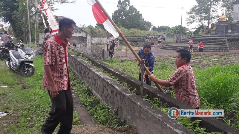 Eightmi Moniung Pimpin Jajaran Kerja Bakti di Monumen Lapian Taulu