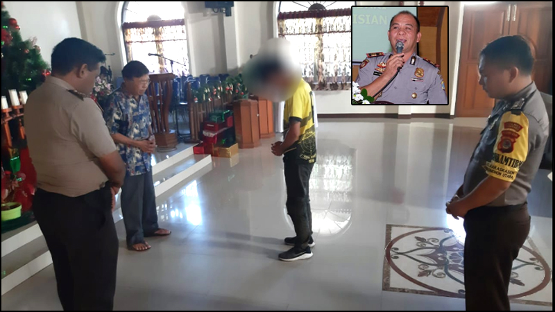 Pelaku Keributan Dibawa ke Gereja Untuk Didoakan