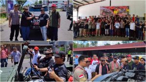 Rombongan JKMPC Gorontalo Mampir di Ratahan, Begini Keakraban Dua Pemimpin Hobi Otomotif