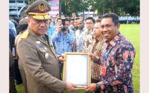 Zero Accident Award, Bandara Sam Ratulangi Terima Penghargaan di Hari Bulan Bakti K3