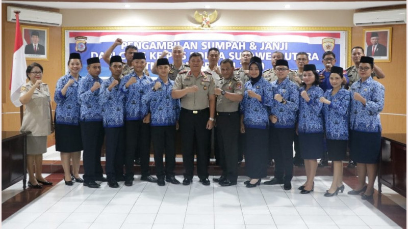 Pengambilan Sumpah, Kapolda Minta PNS Polri Kerja Jujur, Cermat dan Bersemangat