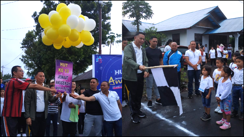 Jalan Sehat Awali Rangkaian Kegiatan HUT GMIM Anugerah Paslaten