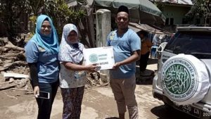 BKPRMI Bitung Antar dan Salurkan Bantuan Korban Bencana Bolmut