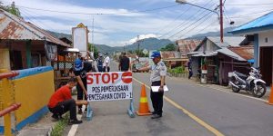 Bupati Minta Warga yang Hendak Masuk Boltim Disemprot Disinfektan