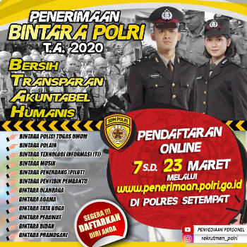 Buka Pendaftaran Serentak Anggota Polri, Kabid Humas: Silakan Daftarkan Diri