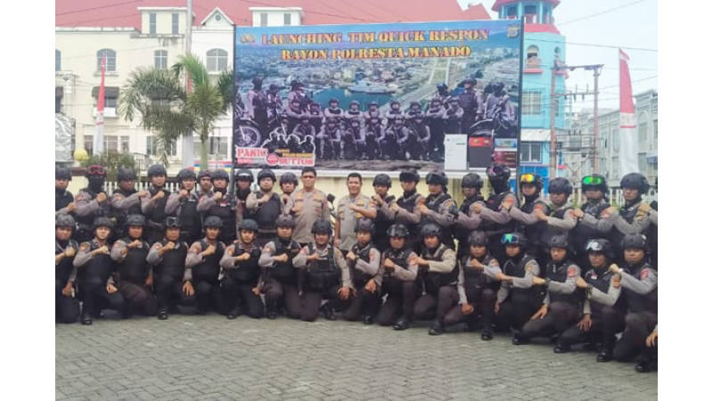 Royke Lumowa Launching Tim Quick Respons Polresta Manado, 10 Menit Tiba di TKP