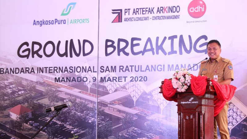 Perluasan Bandara Sam Ratulangi Dimulai, Olly Dondokambey Targetkan Selesai Sebelum Oktober 2020