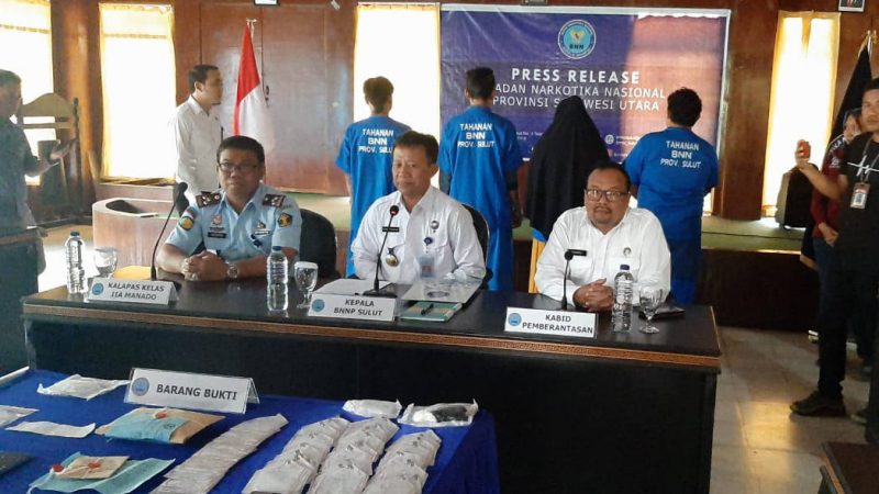 Berkoordinasi dengan Lapas Kelas IIA Manado, BNNP Sulut Ungkap 57 Paket Sabu