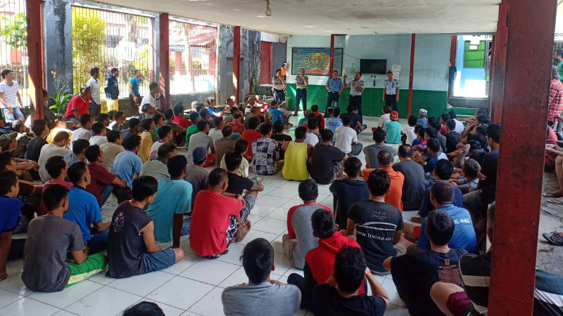 Pencegahan Covid-19, Lapas Kelas IIA Manado Lakukan Sosialisasi
