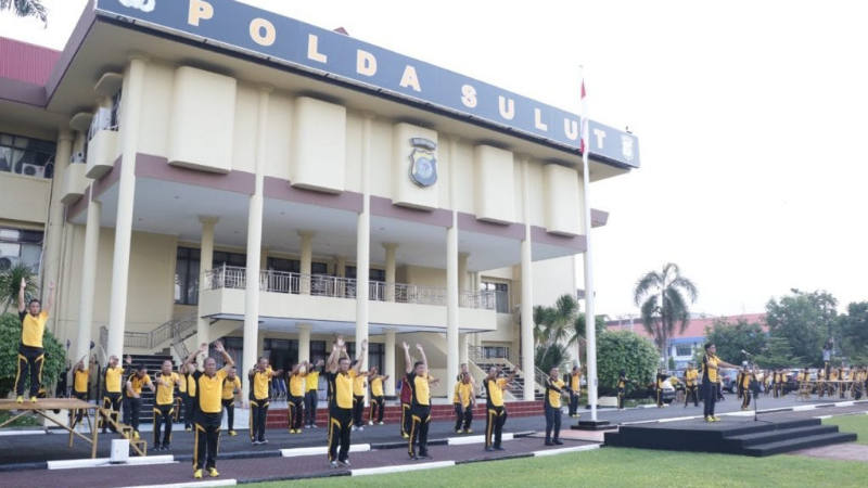 Apel Pagi, Royke Lumowa Berlakukan Aturan Social Distancing