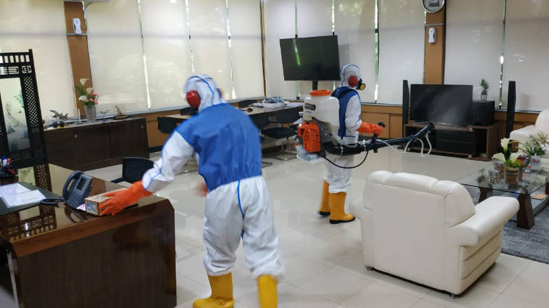 Antisipasi COVID-19, Area Kantor Pertamina MOR VII Disterilkan