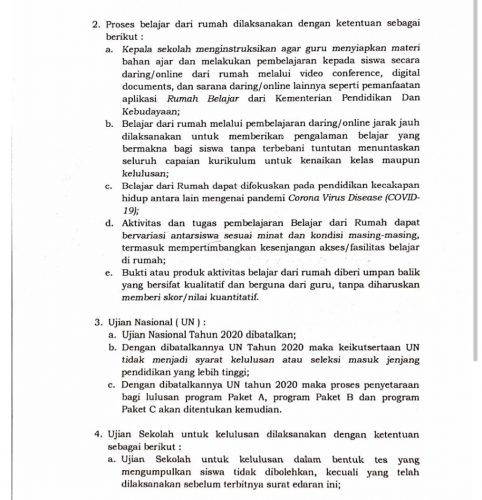 Wali Kota Manado Terbitkan Surat Edaran, Libur Sekolah Diperpanjang dan UN 2020 Dibatalkan