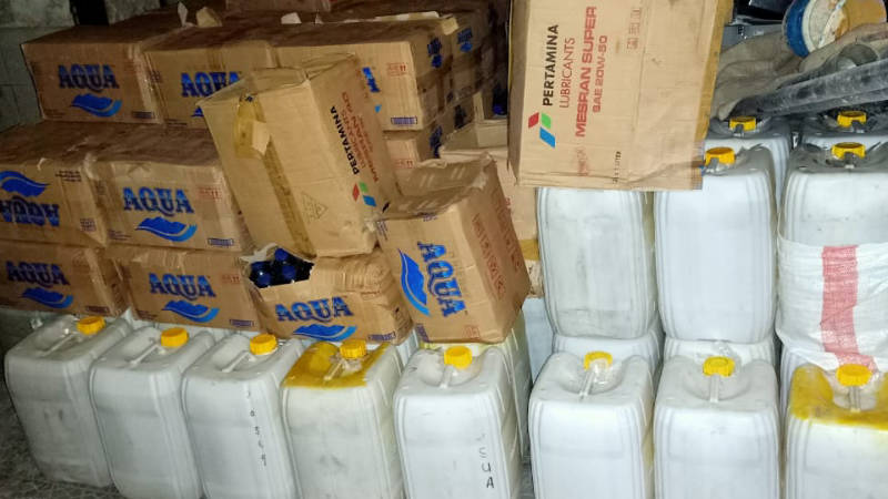 Polres Minut Gagalkan Pengiriman Ribuan Liter Cap Tikus Tak Berizin
