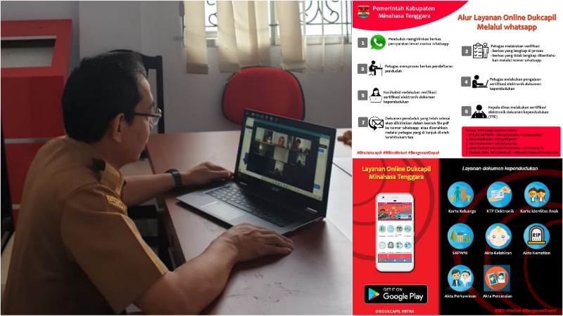 Mulai Hari Ini Disdukcapil Mitra Berlakukan Pelayanan Online