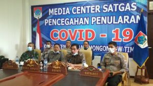 Video Conference Dengan Gubernur Sulut, Bupati Boltim Sampaikan Laporan COVID-19