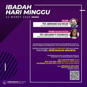GPIB Ibadah via Internet, Ini Link Youtubenya