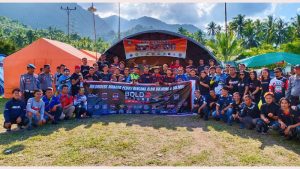 Bawa Langsung Bantuan ke Bolmong, BoldRiders Manado Touring 214 Km