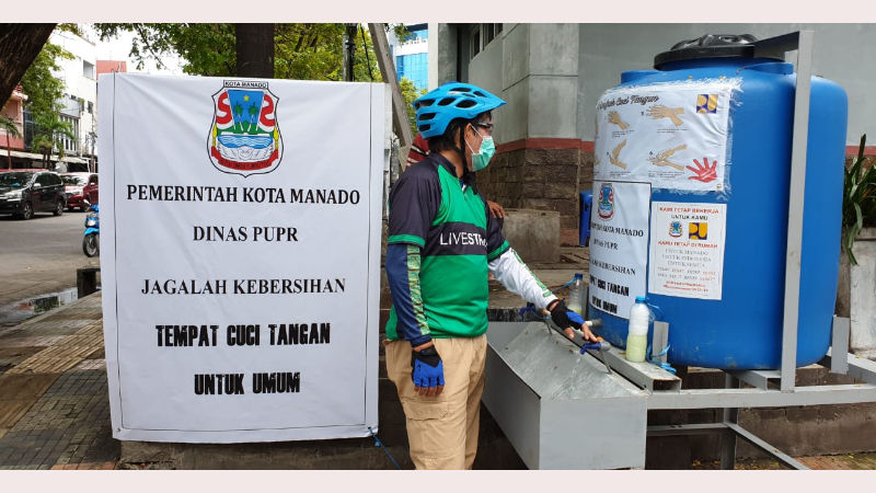 Pemerintah Siapkan Tempat Cuci Tangan Untuk Umum, Vicky Lumentut: Gotong Royong Bantu Warga