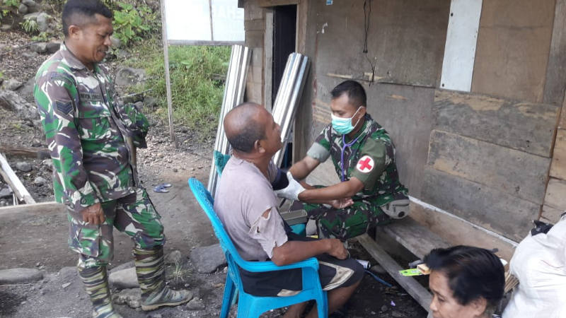 Opster Kodim 1301/Sangihe, Pengobatan Gratis Menjadi Sasaran Non Fisik